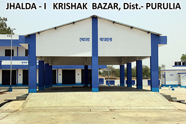 Open Market Shed,Jhalda  - I Block Seed Farm Krishak Bazar